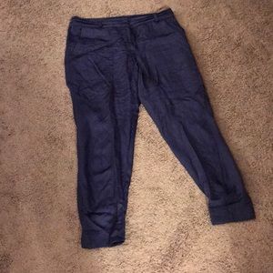 Blue sateen joggers